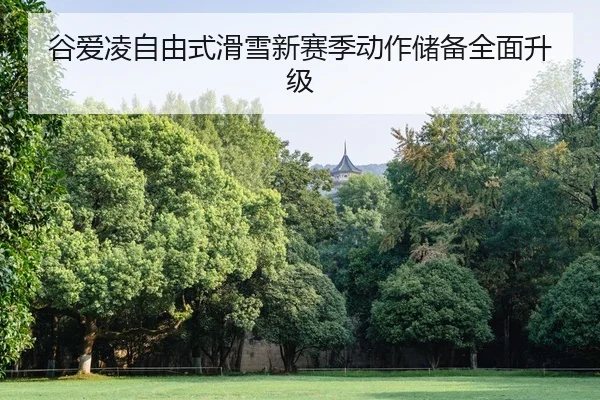 谷爱凌自由式滑雪新赛季动作储备全面升级